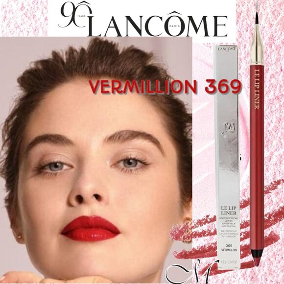 Lancôme WATERPROOF* LE LIP LINER PENCIL ~ 369 VERMILLION 1.2gm NIB - Picture 1 of 9